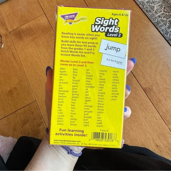 Sight Words Level 2 Flash Cards - Picture 2 of 3